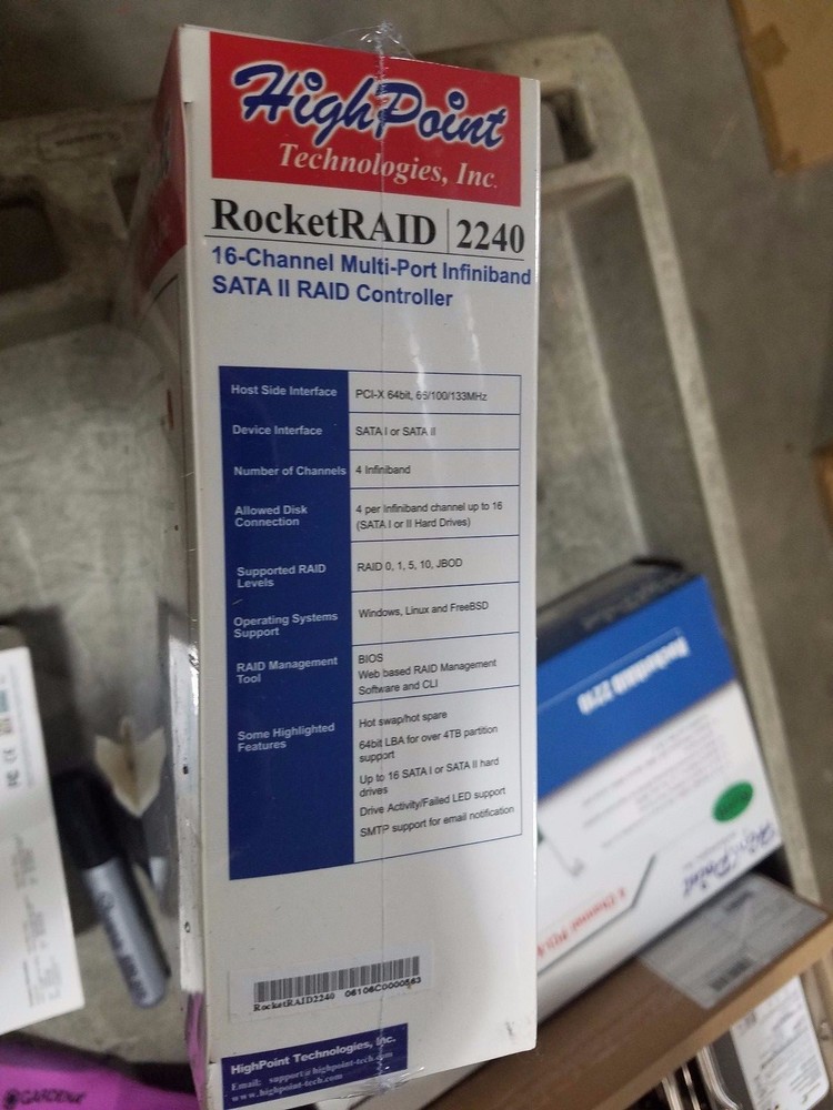 HighPoint RocketRAID 2240 16-Channel PCI-X Infiniband SATA II RAID Controller