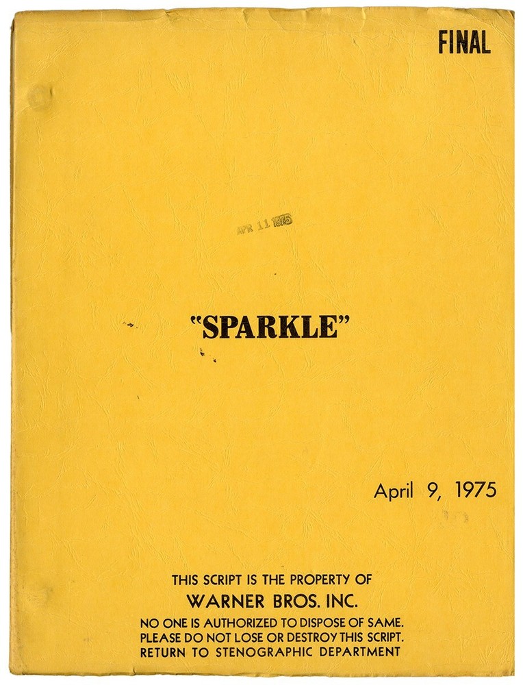 SPARKLE (Apr 9, 1975) Final Draft film script by Joel Schumacher