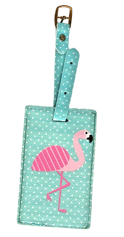 Flamingo Luggage Tag, New