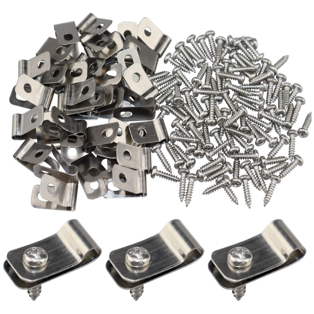 Stainless Steel Mounting Clips 400 Pcs
