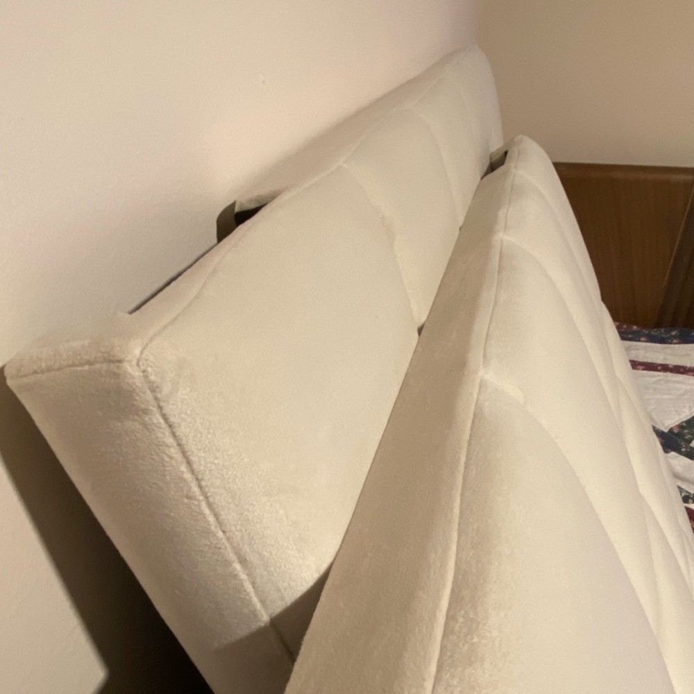 Beige Fabric , king size Headboard Modern Style , Mounting Hardware Included