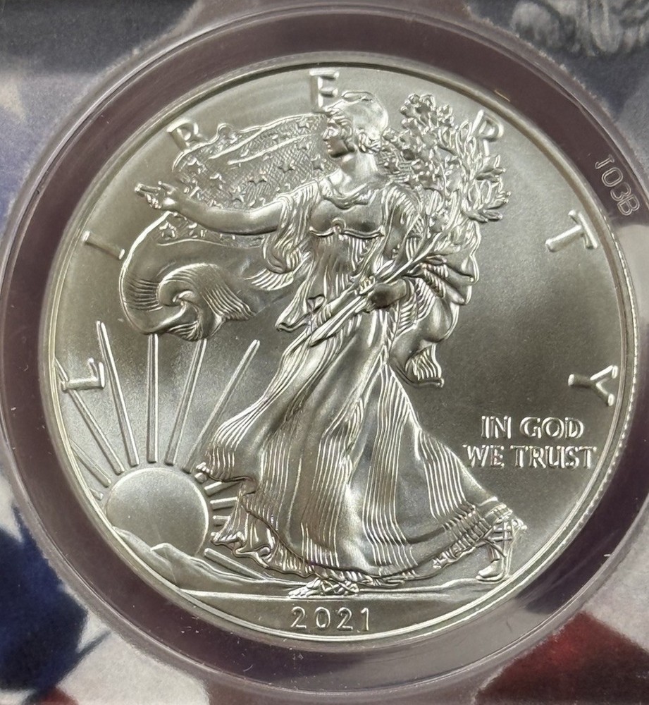 2021 w - Anacs MS70 - Silver Eagle Type 1 #8045