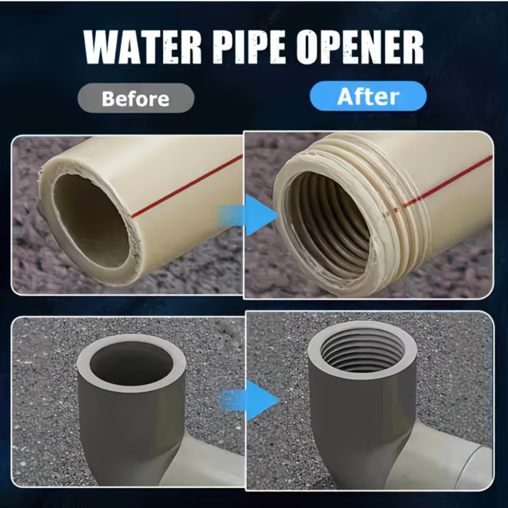 US Integrated Internal & External Pipe Threading Tool For 1/2'' 3/4'' Water Pipe