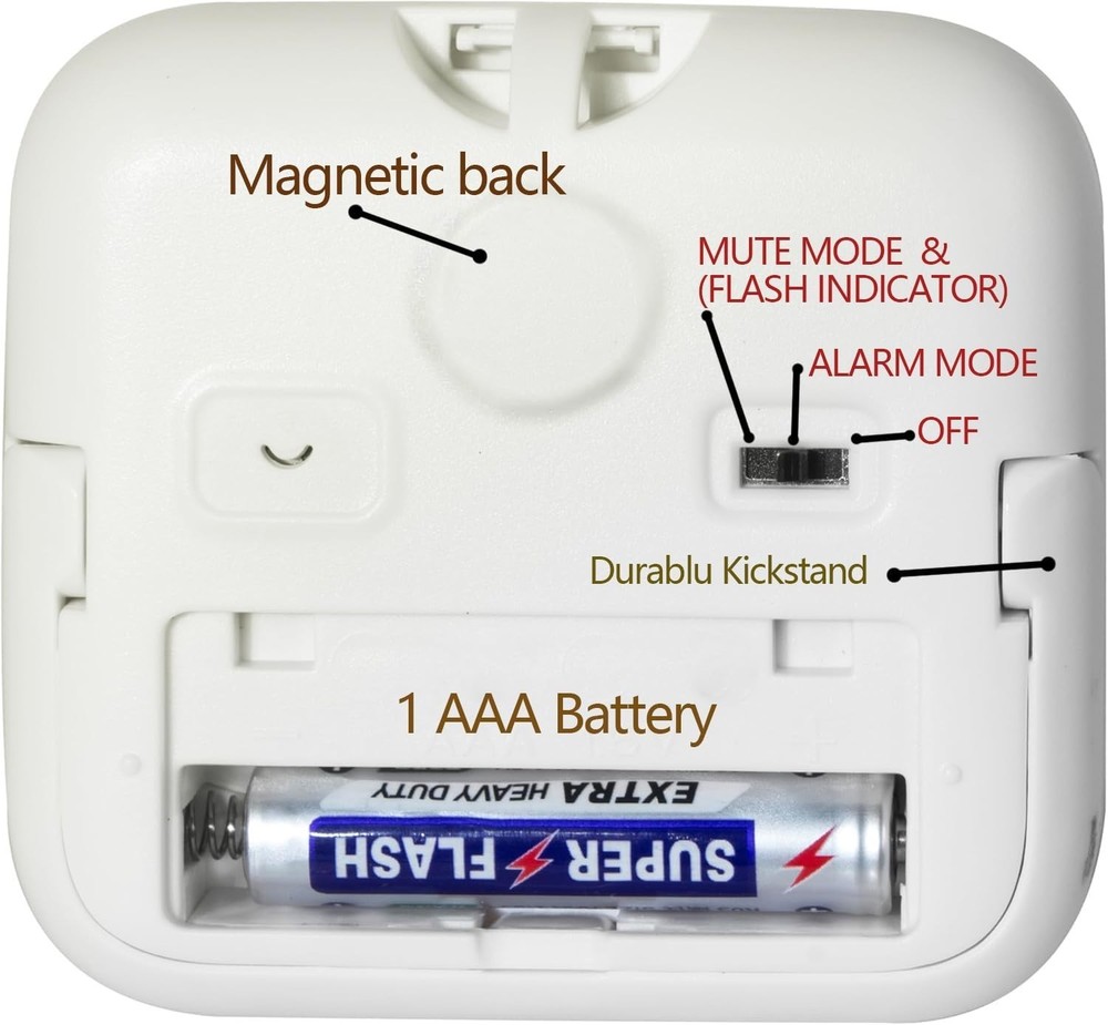 Compact Digital Timer with Memory Function - Ideal for Kitchen and Classroom Use