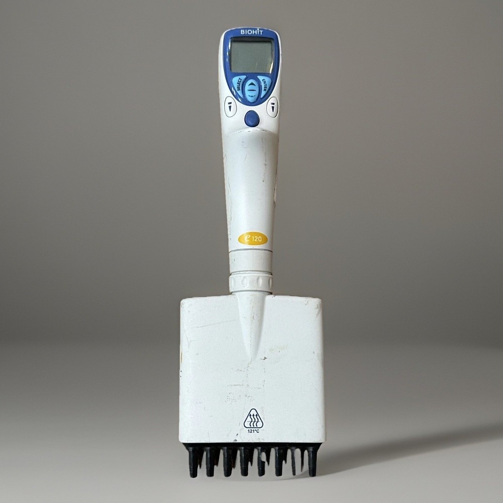 Biohit eLine e120 5-120 uL Electronic 8-Channel Multi-Channel Pipette