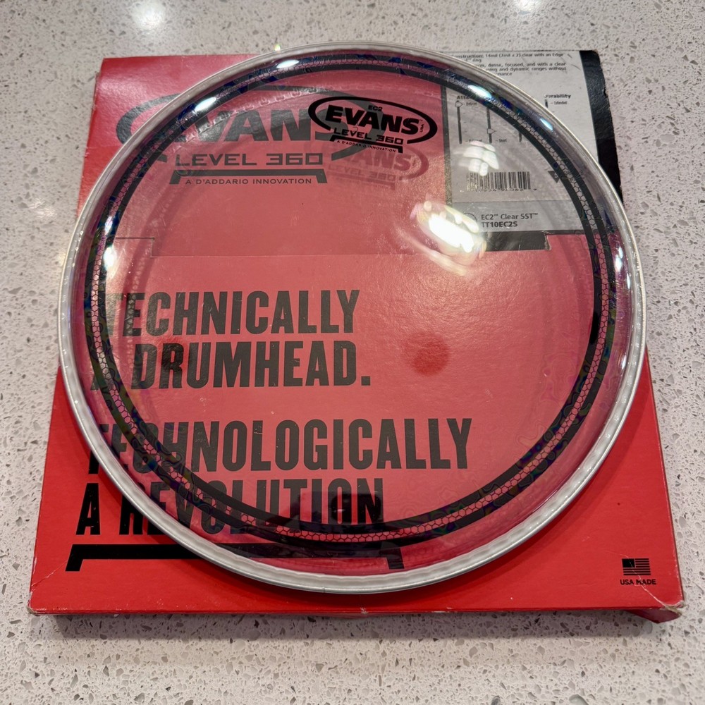 Evans Level 360 Clear Drumhead - 10" New Open Box