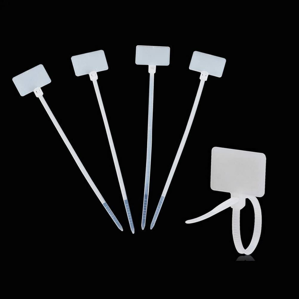 Write on Ethernet Wire Zip Ties Cable 100 Pcs Mark Tags Nylon Power Label Best