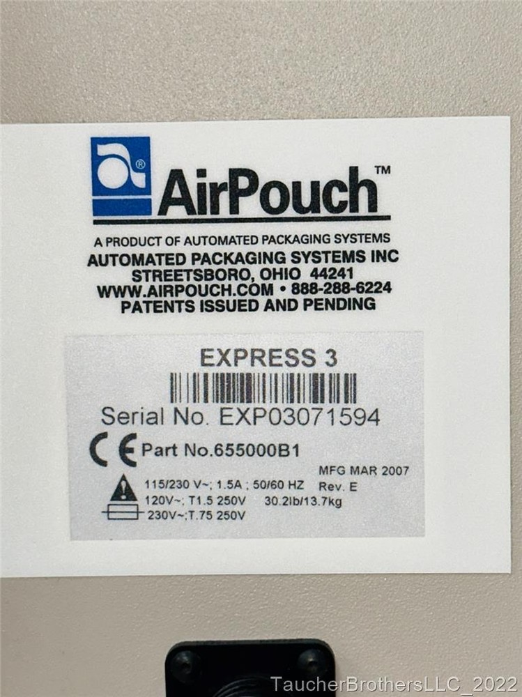 Autobag / Automated AirPouch Express 3 Tabletop Air Pillow Machine