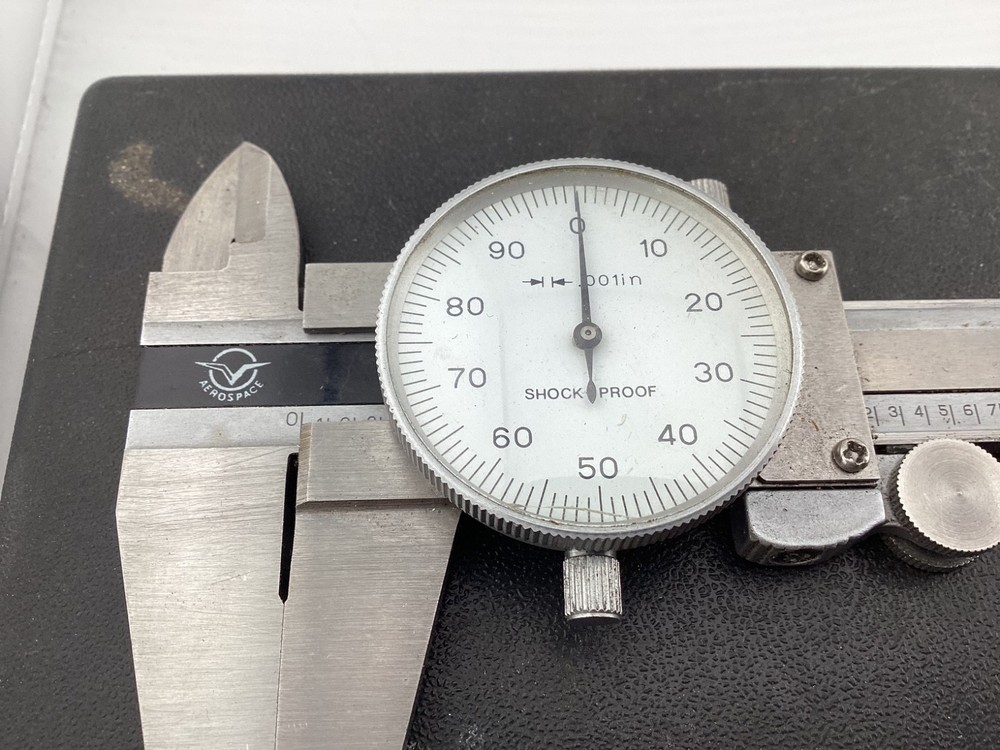 Aerospace Dial Caliper .001 - 8" w/ Case