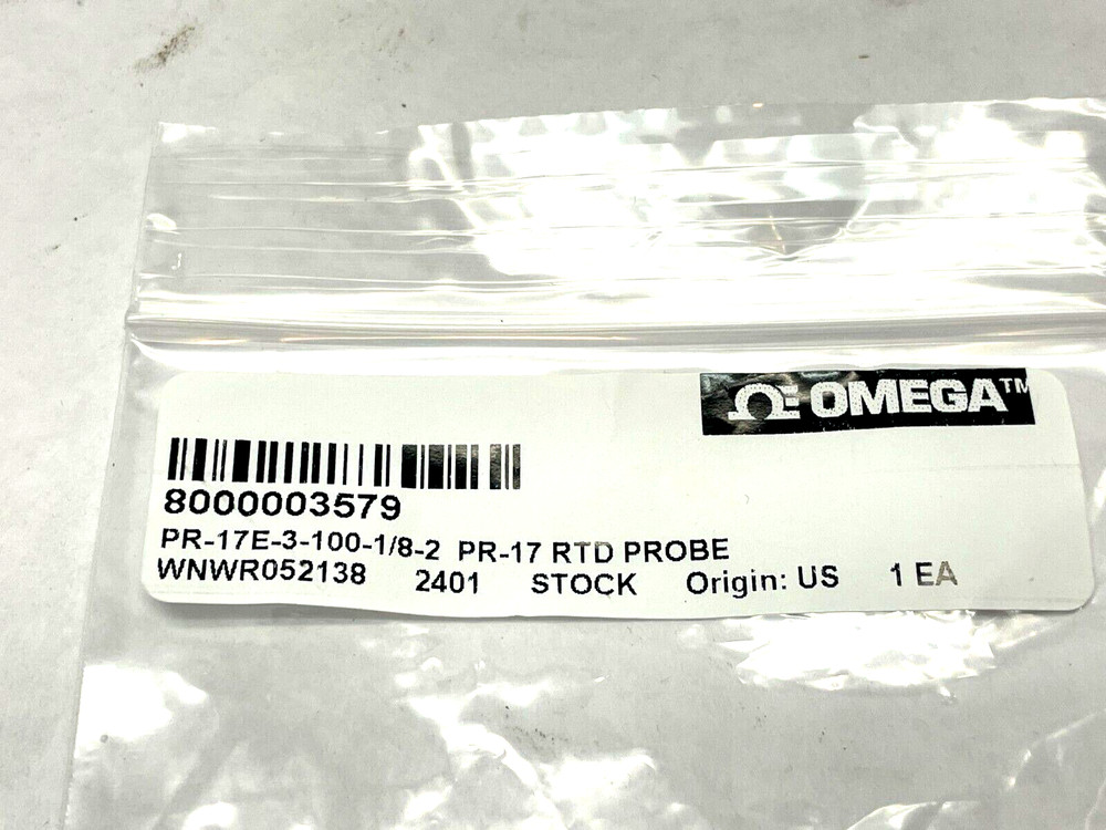 Omega PR-17E-3-100-1/8-2 RTD Probe