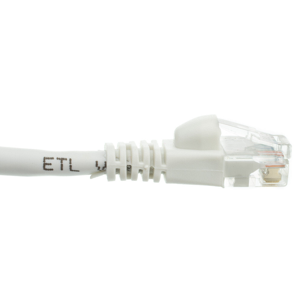 Snagless 4 Foot Cat5e White Network Ethernet Patch Cable