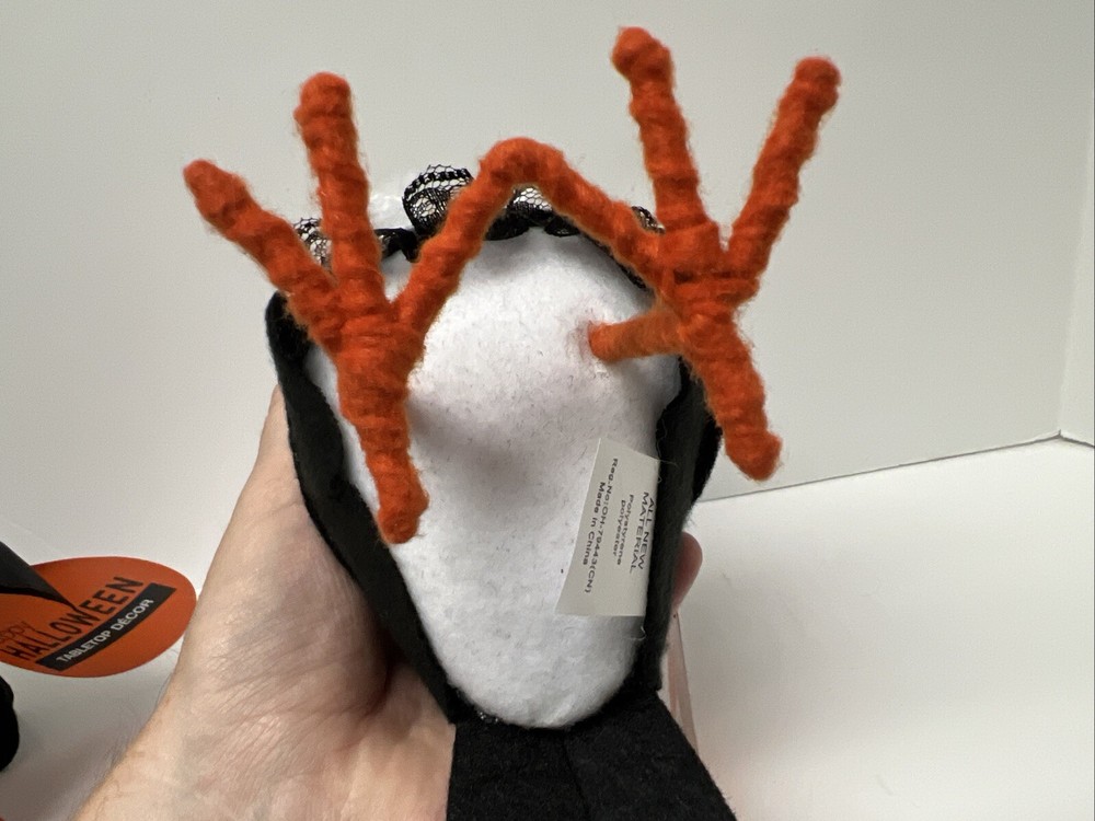 Bird Witch & Devil Vampire Birds With Tags - 2 Halloween Birds