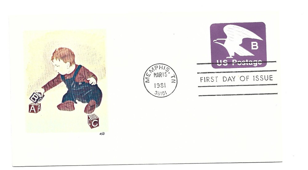 U592 'B' Eagle embossed Stamped Envelope Bittings by Alan Diamant FDC