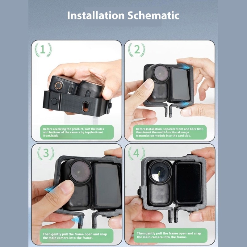 Shockproof Camera Cage Cover For Action Cameras Accessory Compatibility Case