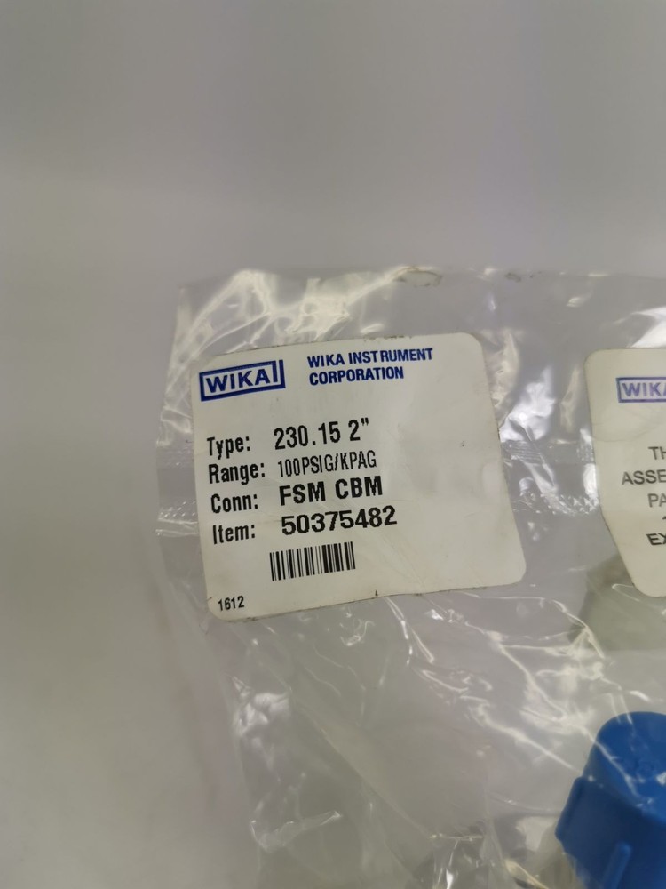 WIKA 230.15 2" Pressure Gauge