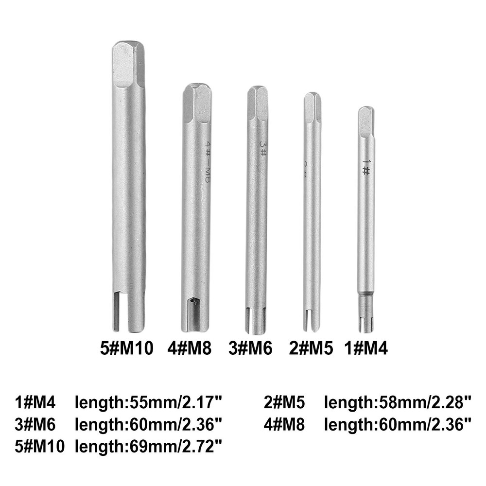 Broken Tap Extractor Wider Application 5Pcs High Efficiency High Quality M5 M8