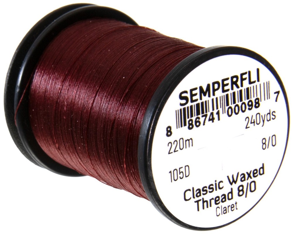 Semperfli Classic Waxed Threads in Claret