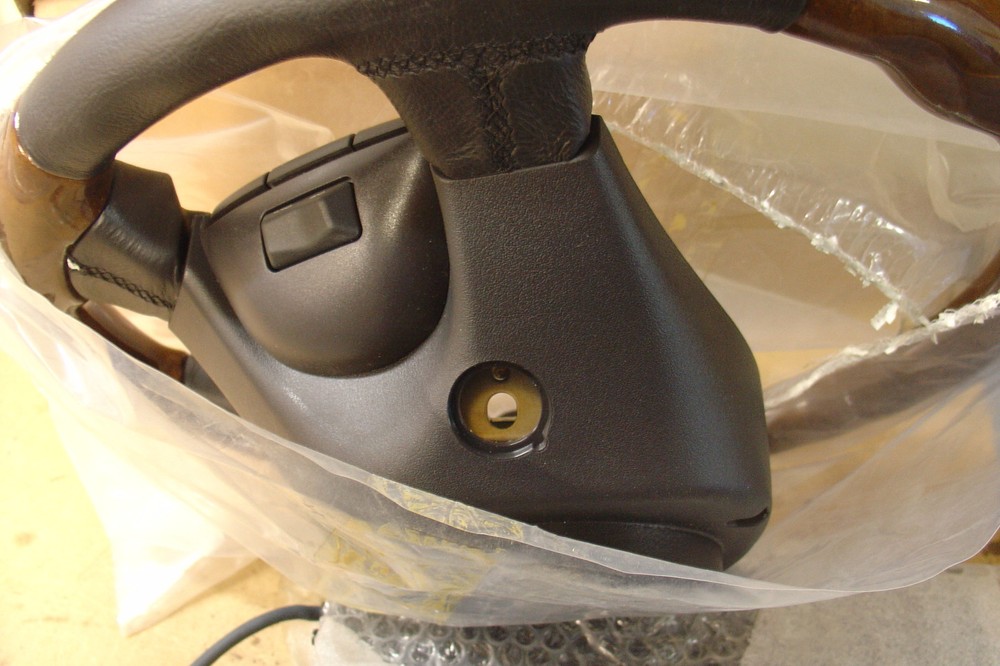 NEW JAGUAR S TYPE WOOD RIM STEERING WHEEL