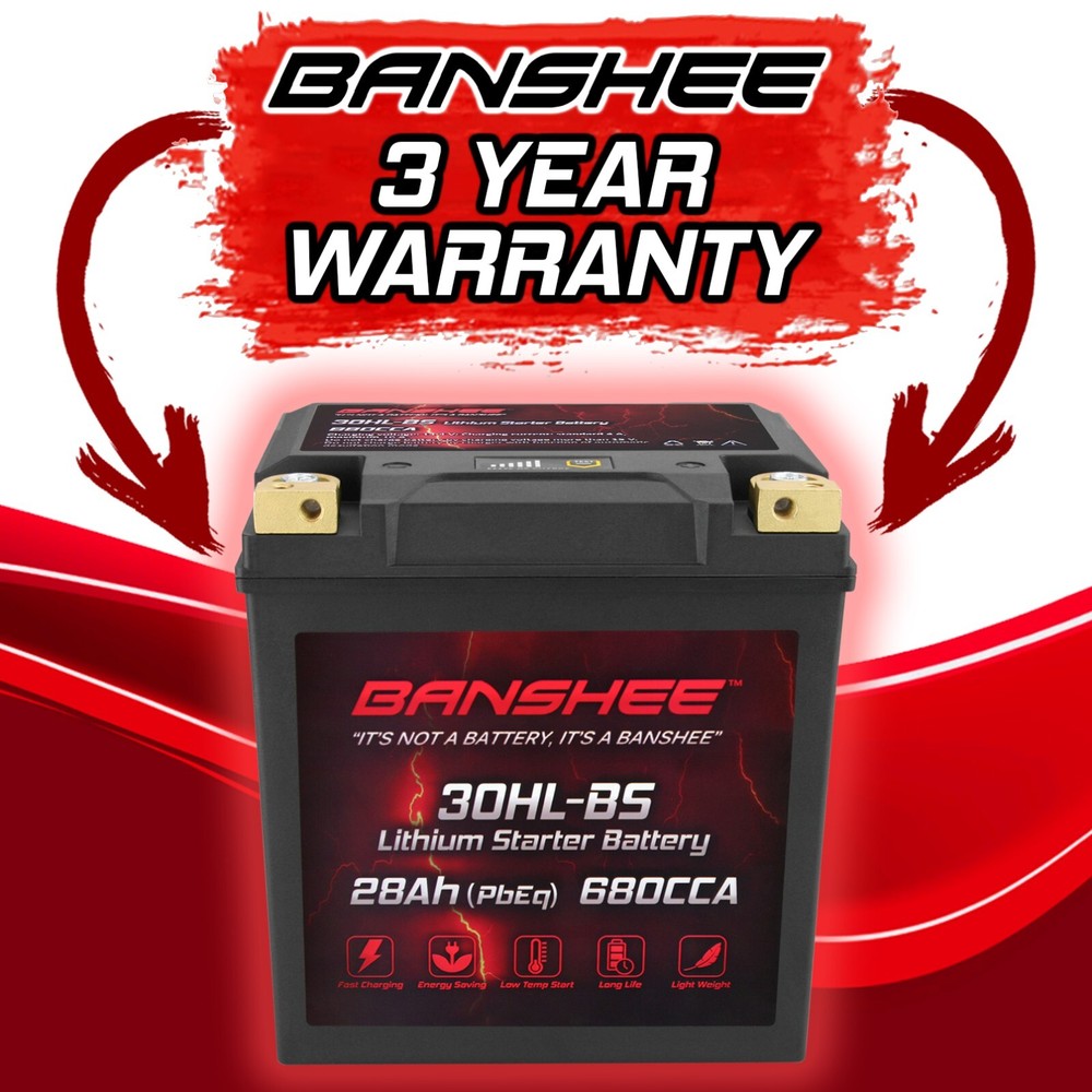 Lightweight YTX30L-BS LiFePO4 Battery