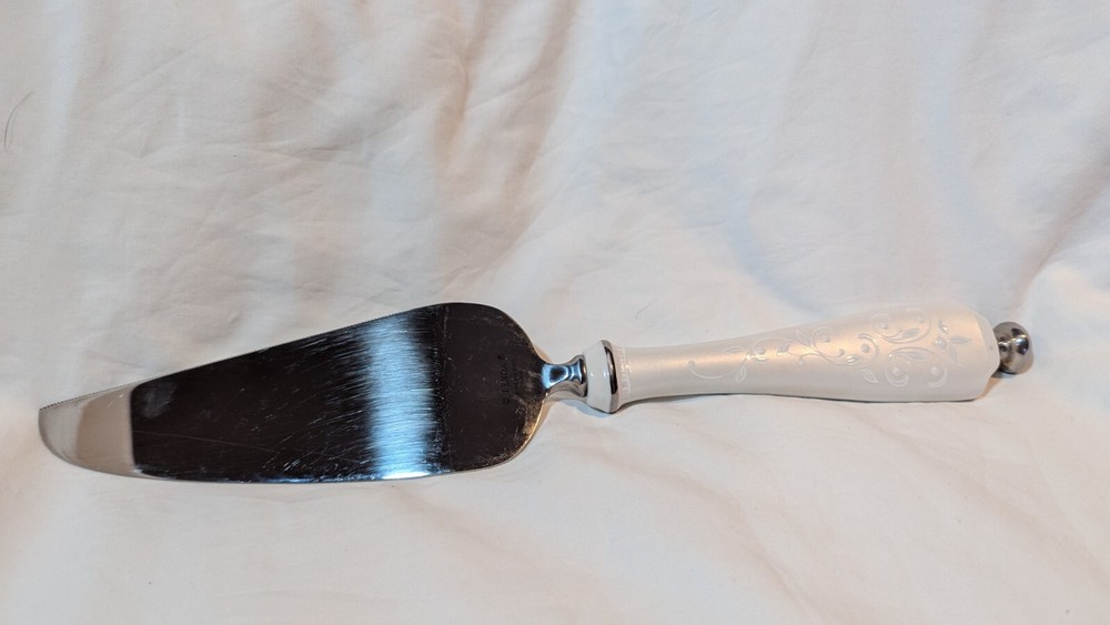LENOX CAKE PIE SERVER W/ PORCELAIN HANDLE WEDDING