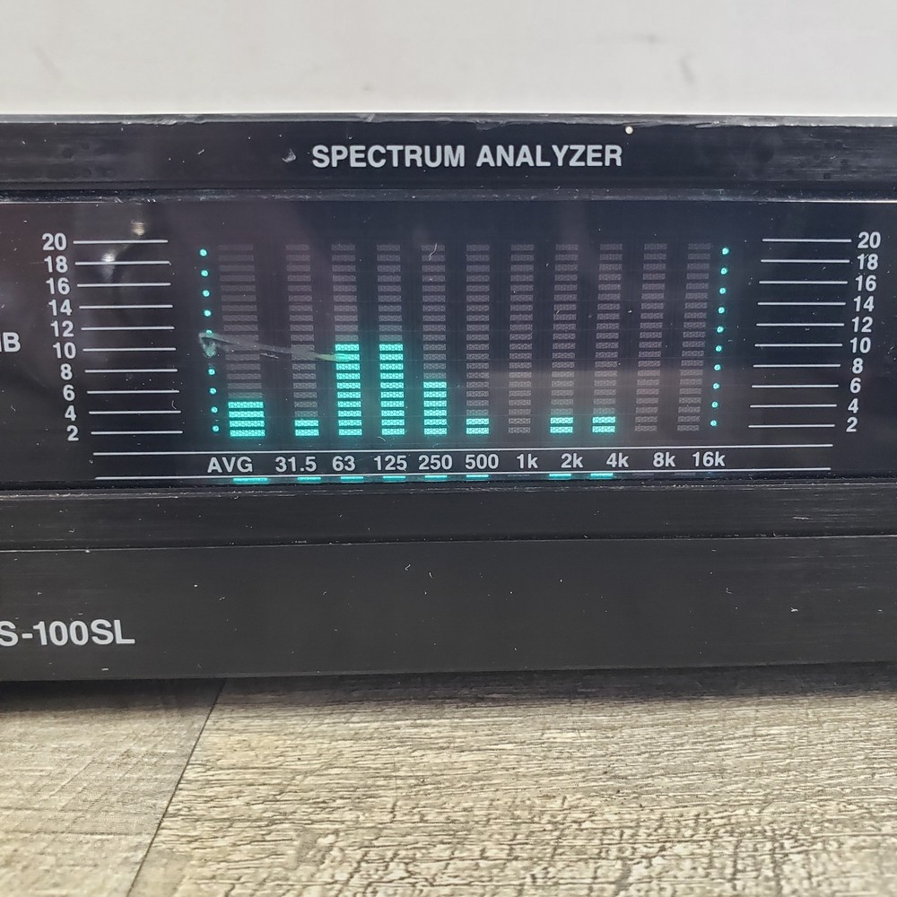 *Powers Up/READ* ADC SS-100SL Graphic Equalizer & Analyzer -Plays- *PARTS*