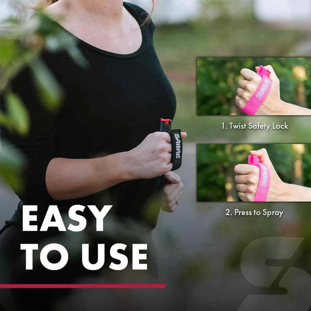 Red Police Strength Pepper Spray with Hand Strap Self Defense Security Tool