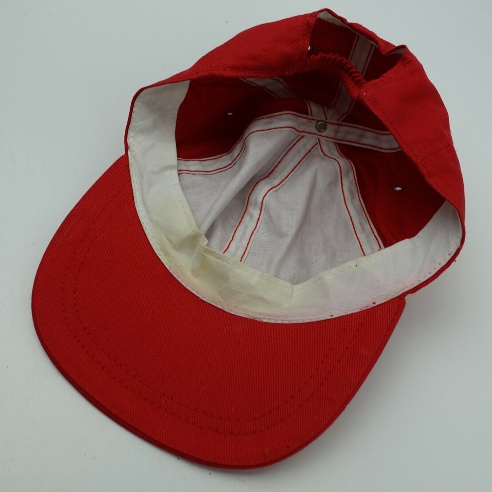 Roma Kids Blank Red Ball Cap Hat Fitted Baseball
