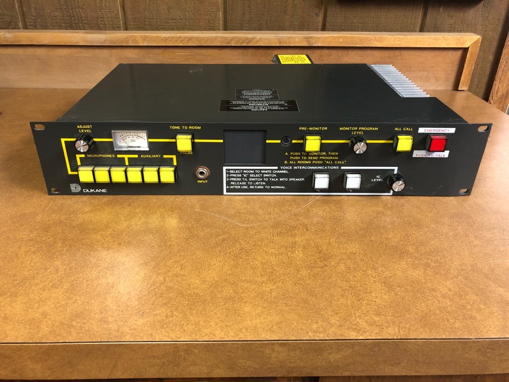 Dukane 1A953 Intercom Control Panel