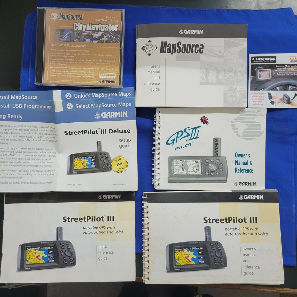 Garmin, Map Source City Navigator 2 Disks plus manual/reference guides only