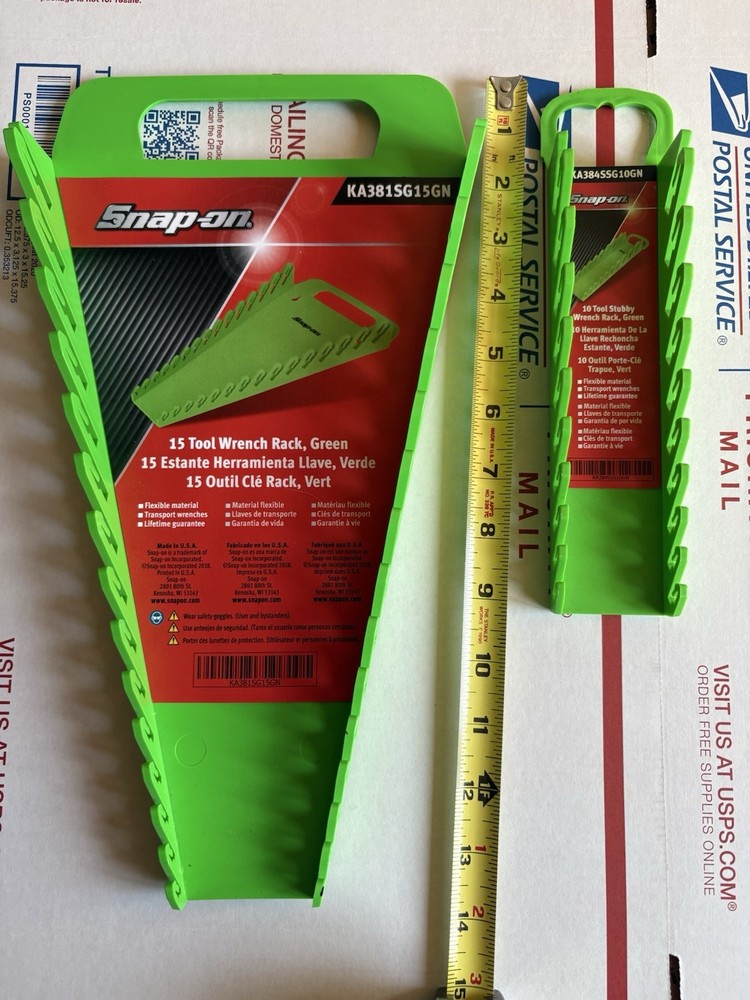 Snap-on Wrench Rack Set. Green Forward Set.