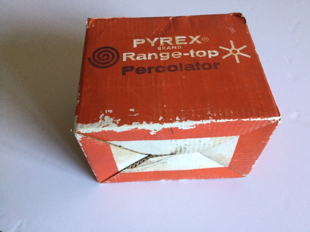 PYREX Range-top Glass Coffee Percolator 9 cup 7759 - EMPTY BOX ONLY