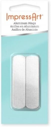 ImpressArt Aluminum Ring Blank, 10 Piece Pack, Adjustable Ring 2-Pack