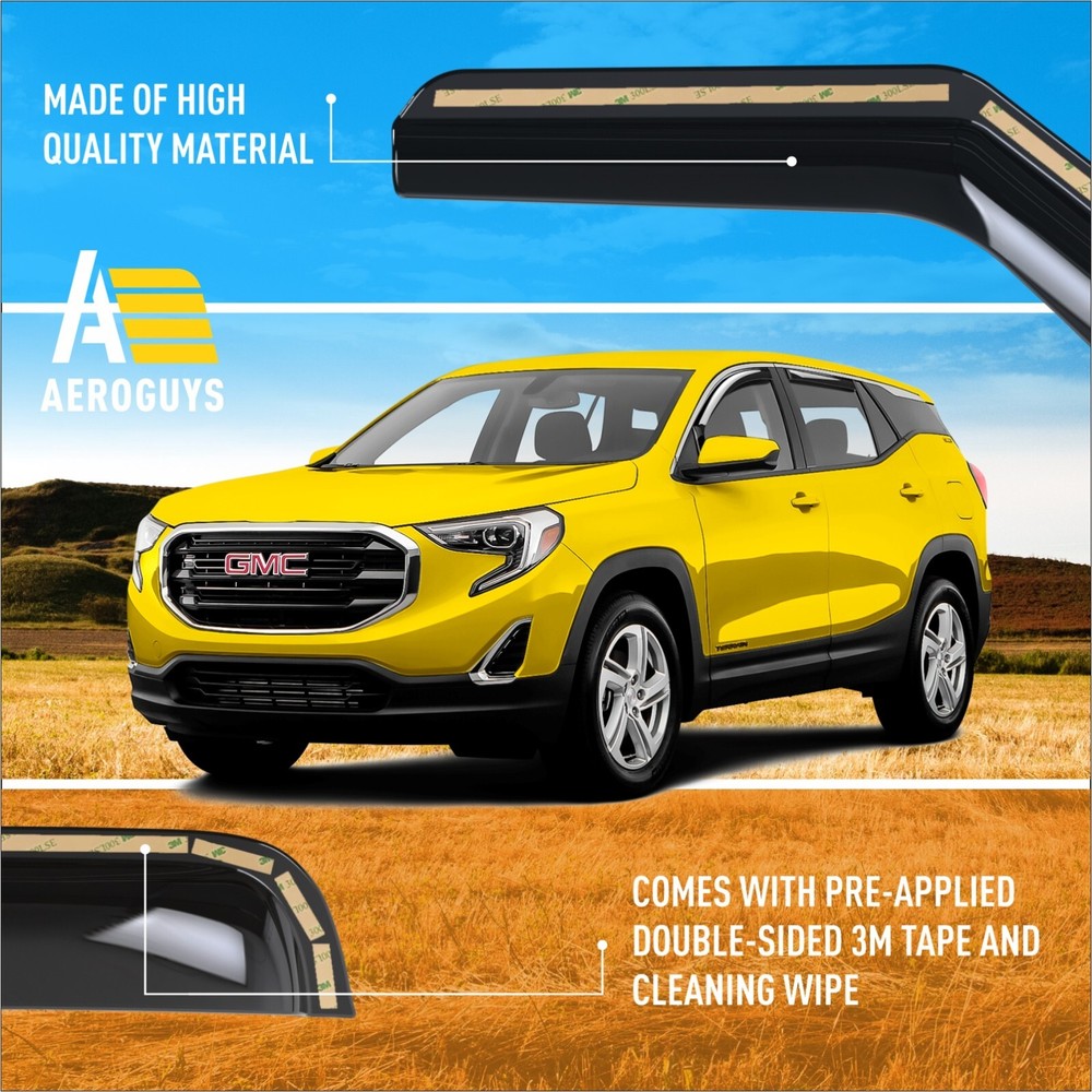 Rain Guards Vent Visors Shade for 2018-2024 GMC Terrain