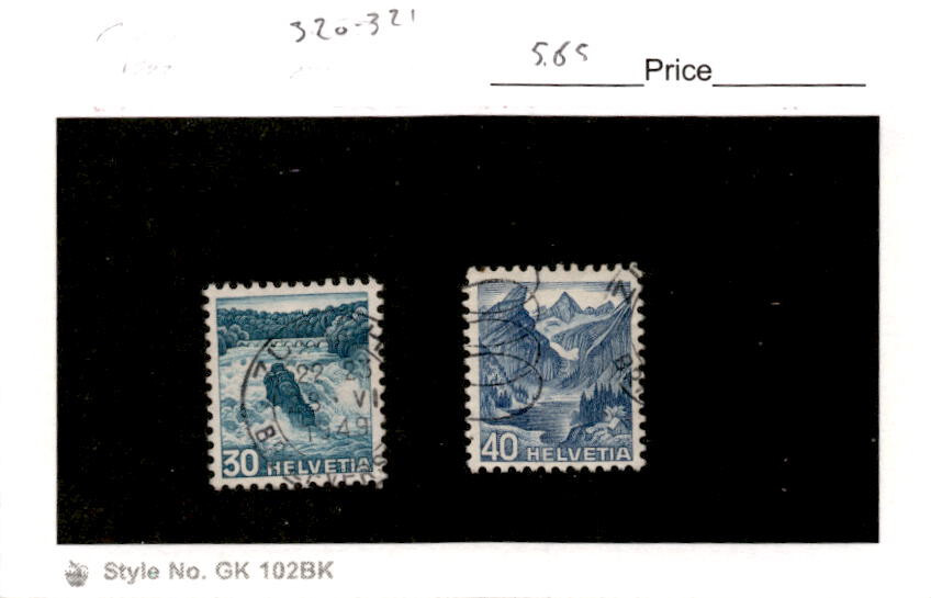 Switzerland, Postage Stamp, #320-321 Used, 1948 (AB)