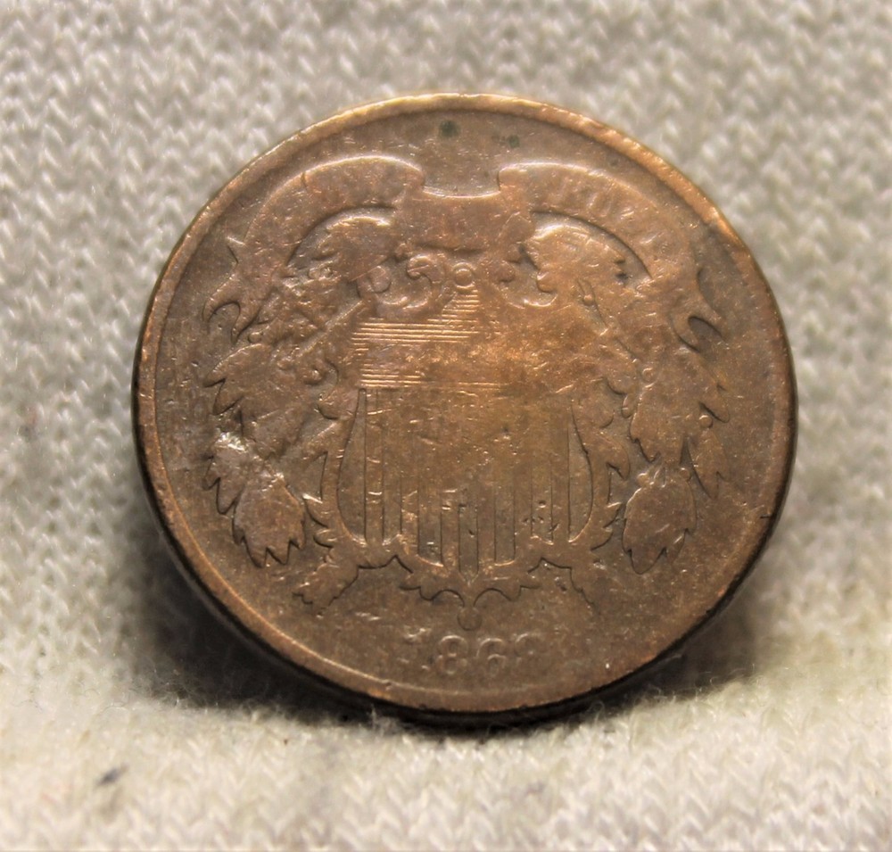 1868 two cent