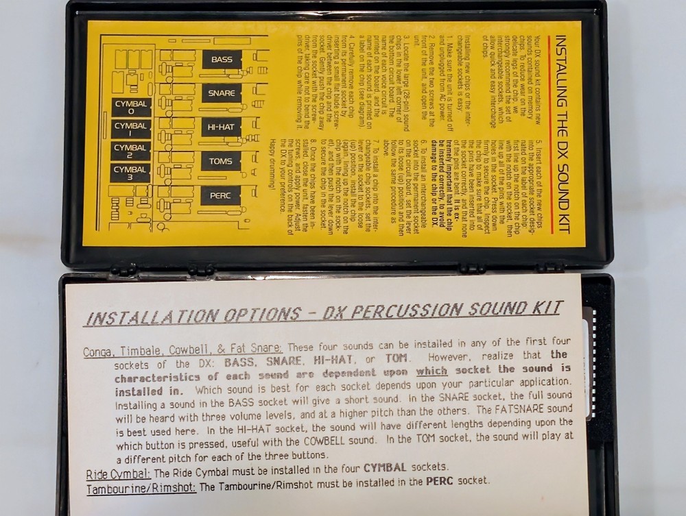 Oberheim DX Sound kit Eprom Chips