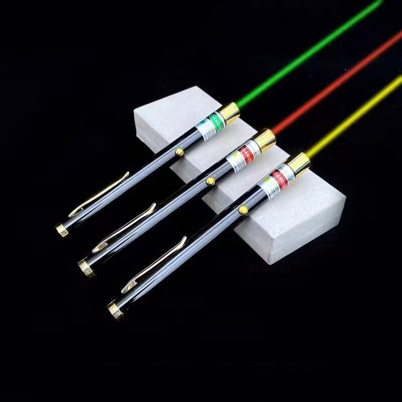1mw 593nm Fixed Focus Yellow Pointers Pen Lights Flashlight