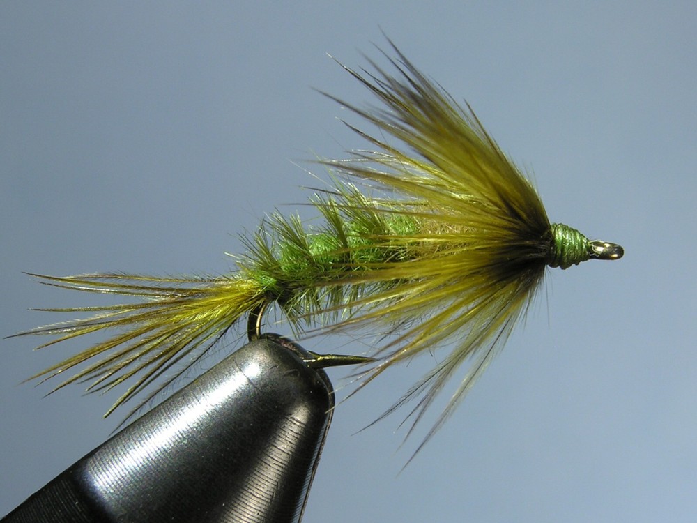 6 Flies - Olive Marabou Soft-Hackle