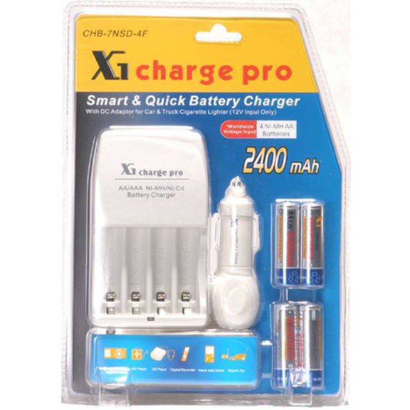 7NSD-4F Worldwide Voltage Input Super Fast Charger with Car Adapter