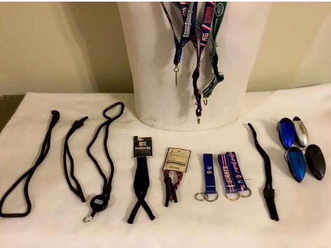16 Assorted Keychains/Eyeglass Clip Holders/Eyewear Retainer !!!