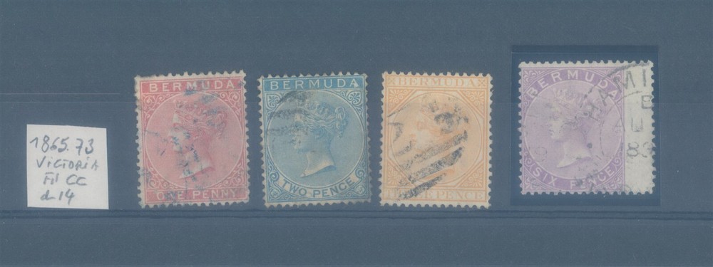 BERMUDA 1865-1873 Victoria CC wk used