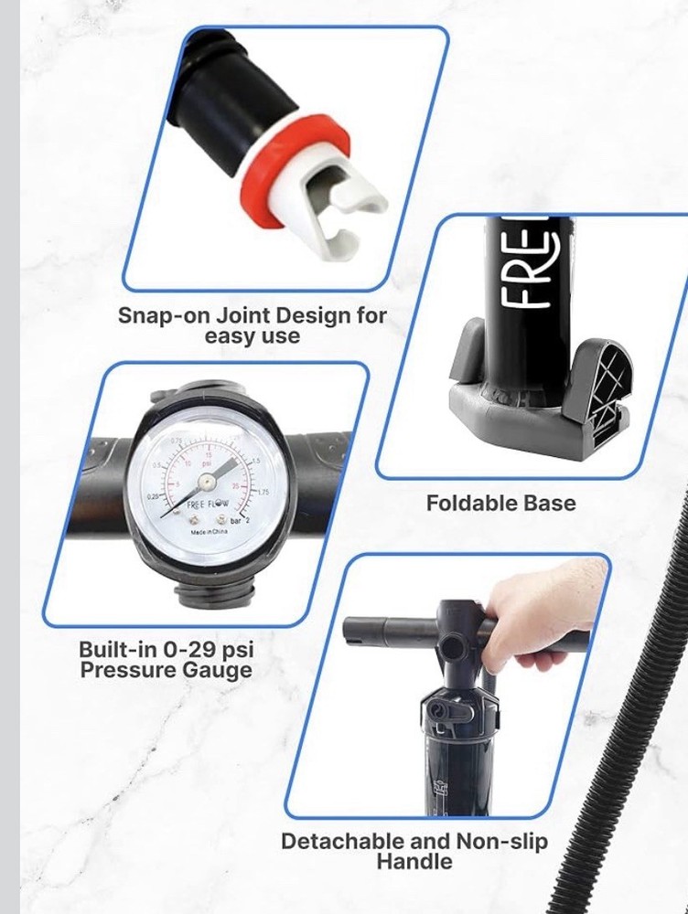 Inflatable stand up paddle board pump