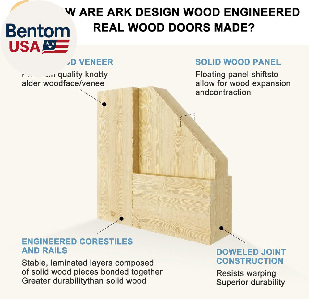 Exterior Dutch Doors (Front/Back), 32"X80" - 1.75" Thick Solid Pine Wood Interio