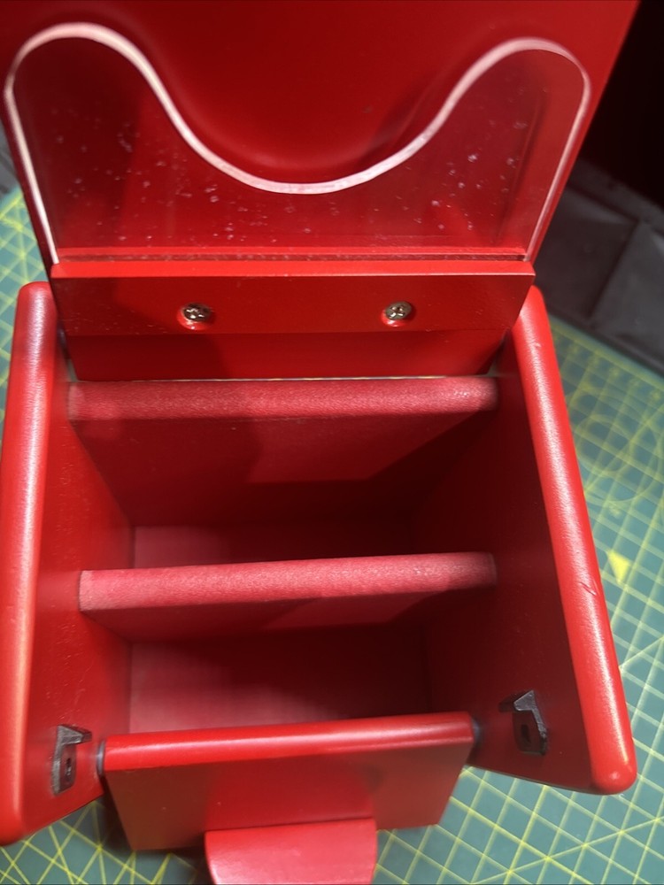 Snap On Minature Micro Mini Desk Toolbox Wood Red