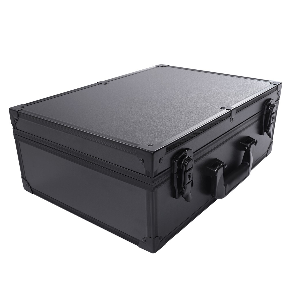 Large Makeup Train Case with LED Light & Mirror - Portable Organizer