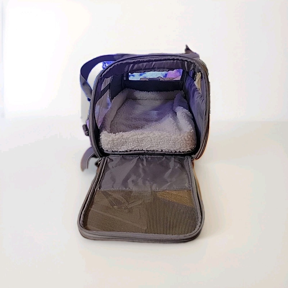 Premium plush pet carrier