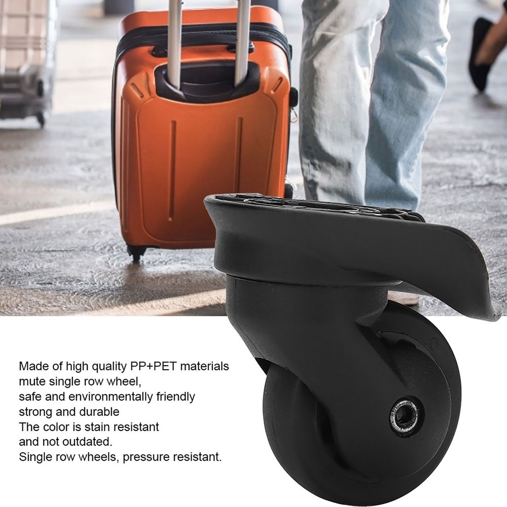 2 Pcs A52 Single Row Wheel Suitcase Luggage Replacement Universal FA