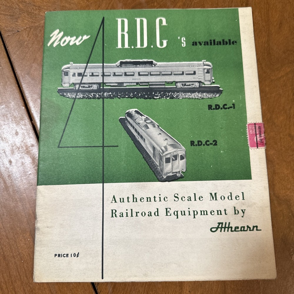 1954 Athearn Scale Model Railroad Equipment Catalog Now RDC's Available