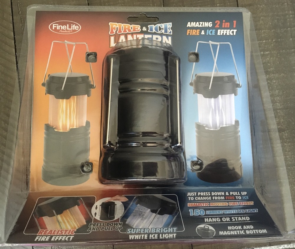 fire & ice lantern Requires 3 AA Batteries (not Included)