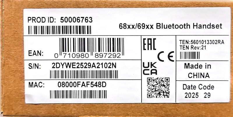 50006763-6900 Bluetooth Handset